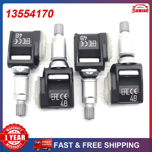 4 TPMS tire pressure sensors 1352970 13530661 433MHz for General Motors for Chevrolet for Cadillac