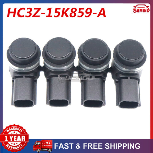 4PCS HC3T-15K859-EA Rear PDC Parking Aid Reverse Backup Bumper Sensor for Ford