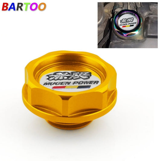 Mugen Power Oil Cap Radiator Cap Cover Fuel Filler Tank Fit for B D Gold Q