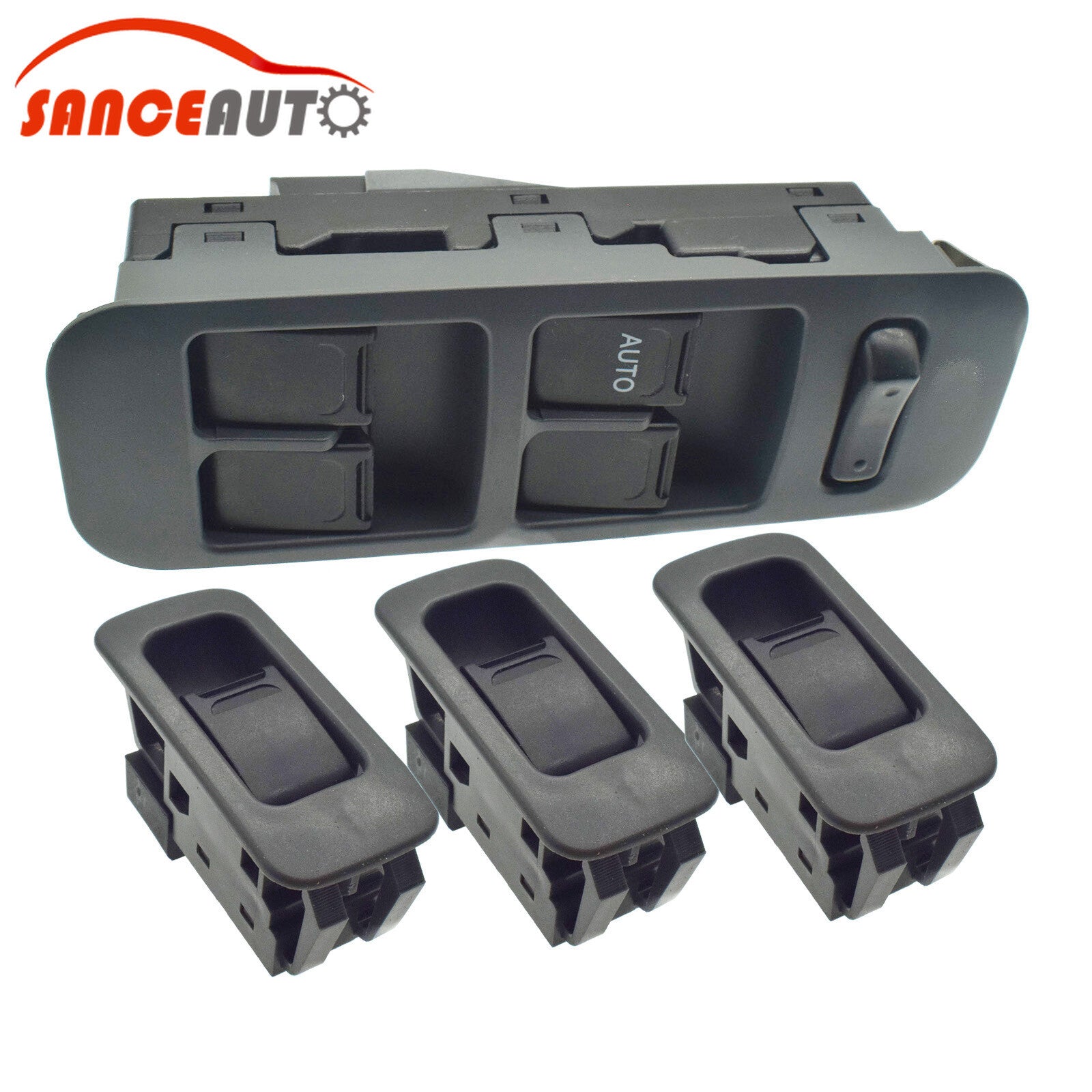 4-piece power window control switch set for Suzuki Grand Vitara, Grey 3799075F61P4Z- n
