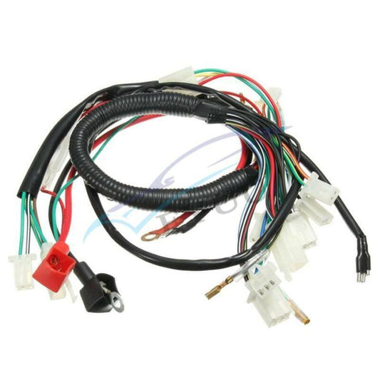Quad 4 Wheeler Motorcycle All-Terrain Vehicle (UTV) Electric Wiring Harness for 50cc-125cc Unit - n