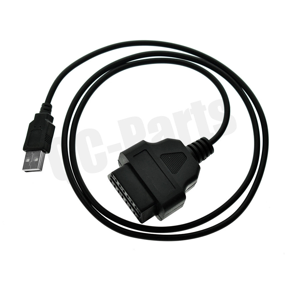 1X 16Pin OBD2 To USB Port Charger Adapter Cable Connector Diagnostic Tool Q