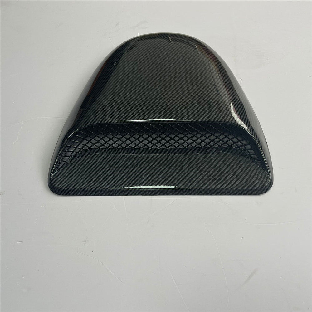 Car Decorative Air Flow Intake Hood Scoop Vent Bonnet Cover Carbon Fiber Look