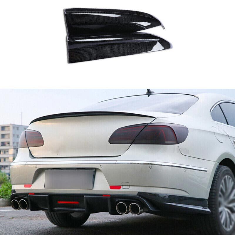 ABS Carbon Fiber Rear Bumper Lip for Volkswagen CC 2012-17 Chin Spoiler Splitter