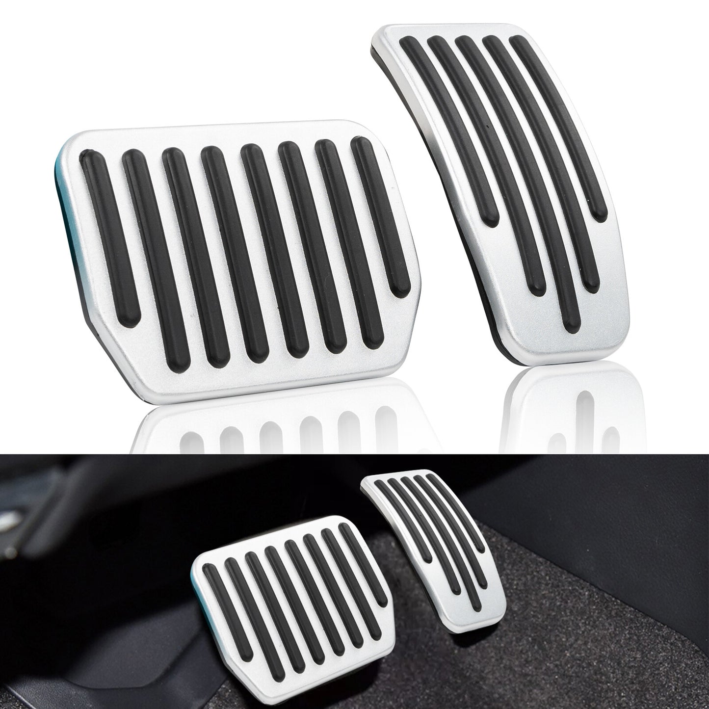 Aluminum anti-slip protective cover for Model 3 Y pedals - n