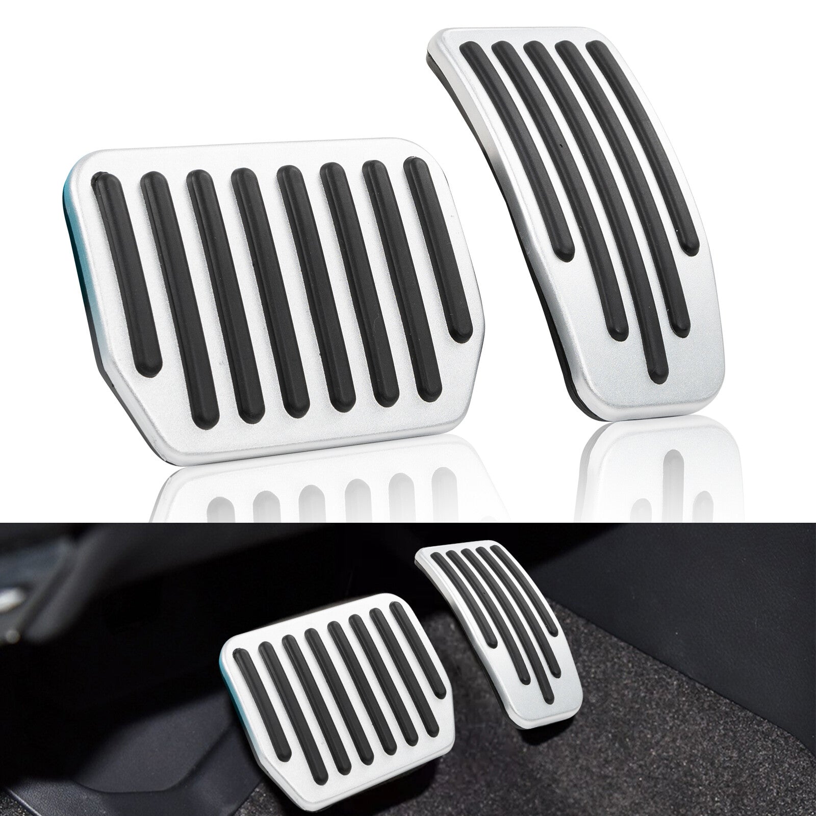 Aluminum anti-slip protective cover for Model 3 Y pedals - n