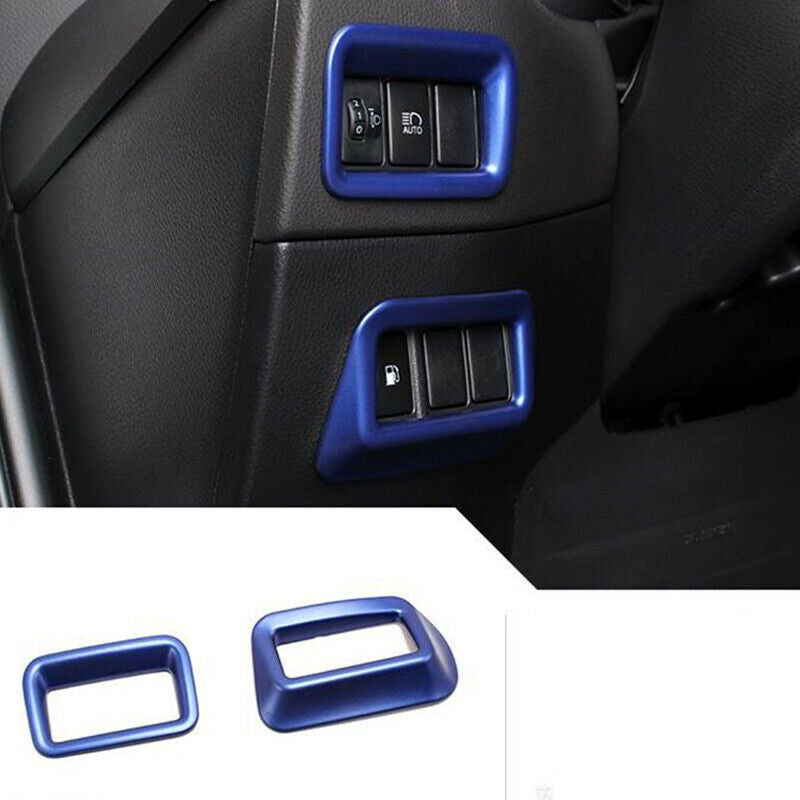 Blue Headlight Adjustment Switch Button Cover Trim for Toyota C-HR CHR 2016-2022