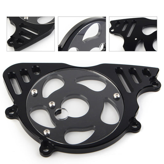 Black Engine Sprocket Cover Chain Guard Protector for Kawasaki Z1000 2010-2021 Q