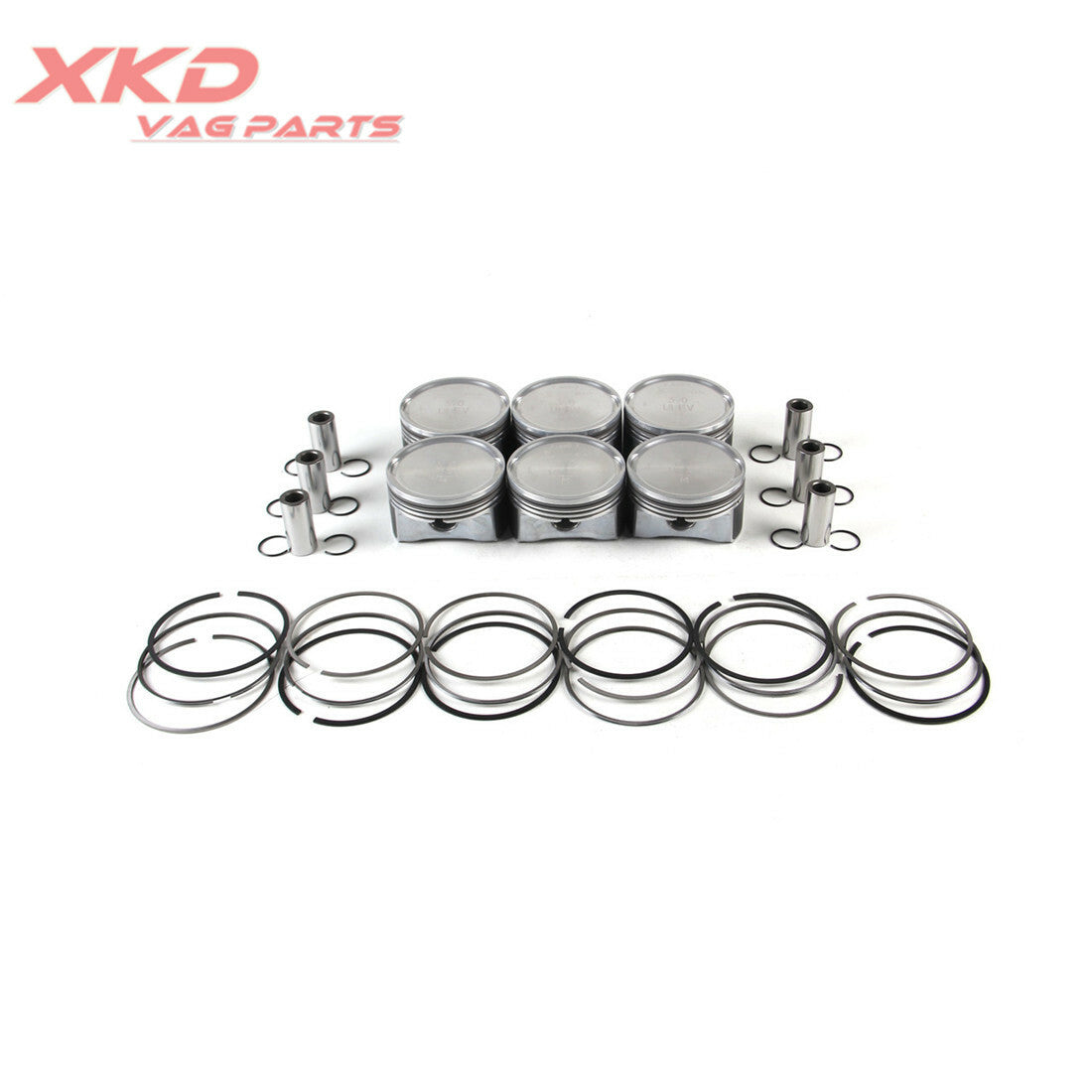V6 3.0L Piston Ring Kit ¦µ 20mm Fit for AUDI for A4 for A6 for A8 06C107065M AVK BGN BBJ