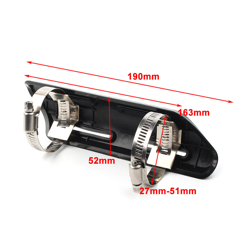 Universal Exhaust Muffler Pipe Heat Shield Cover Heel Guard Chrome Motorcycle US