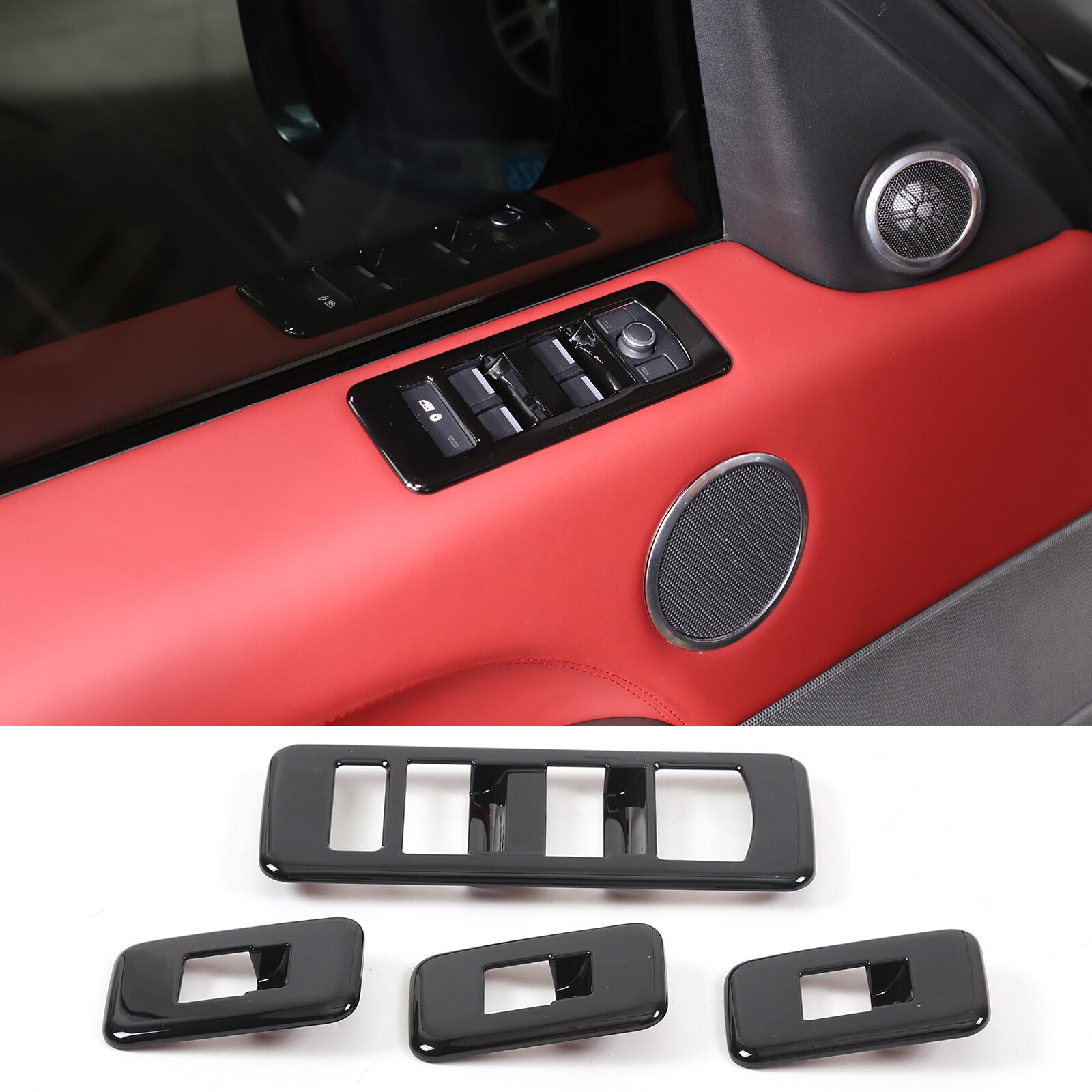 Gloss Black Carbon Fiber Trims For 2012-2017 for Hyundai Accent Door Handles- v