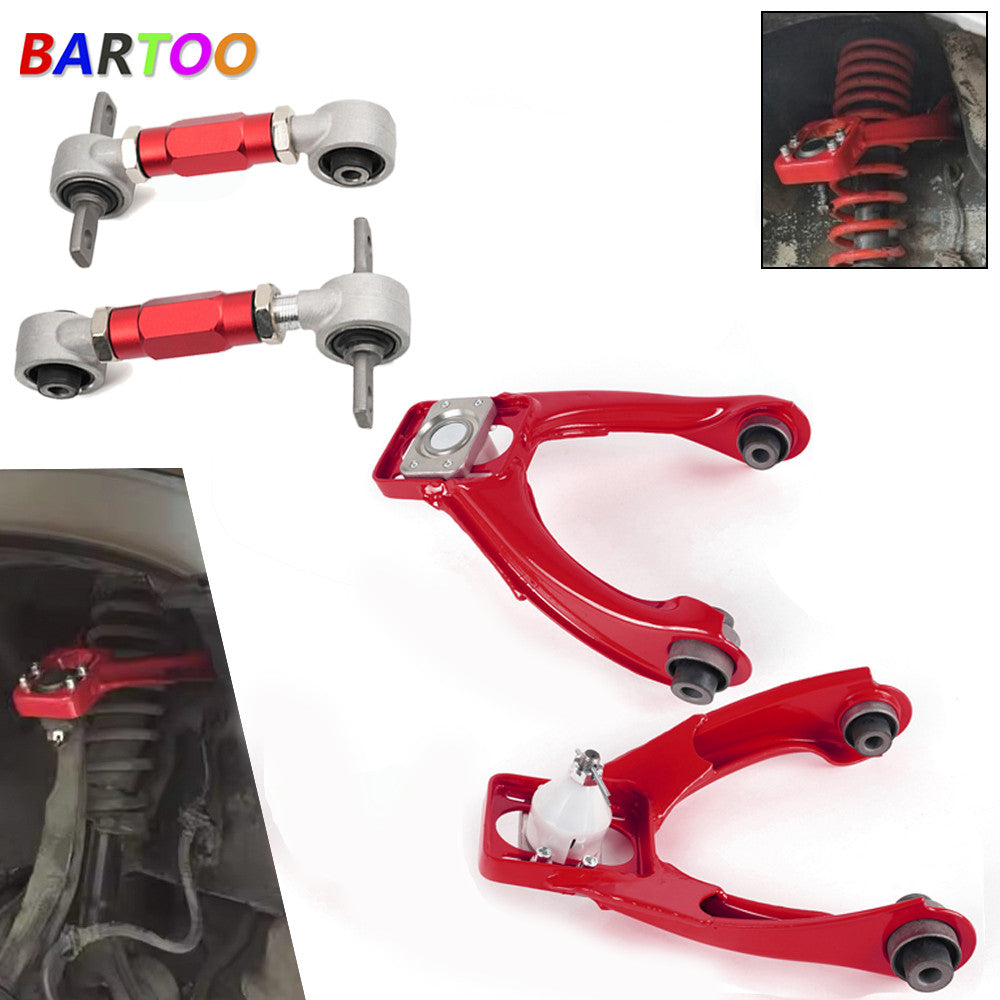 Front Upper Control Arms Rear Camber Adjustable Kit For 1996-2000 EK