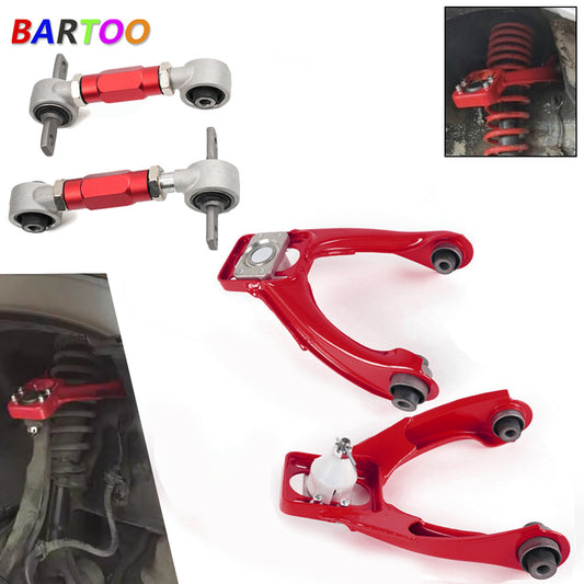 Front Upper Control Arms Rear Camber Adjustable Kit For 1996-2000 EK