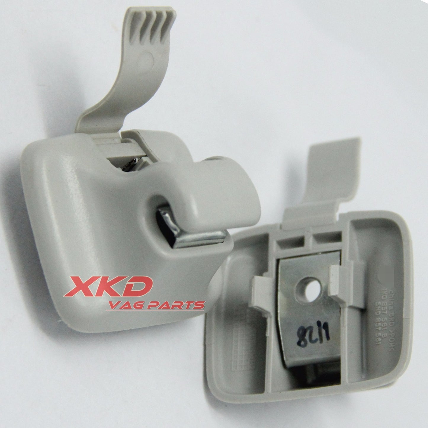 Gray Sun Visor Shading Board Clip for VW for Golf MK5/6 for Jetta for Passat B6 CC for Tiguan