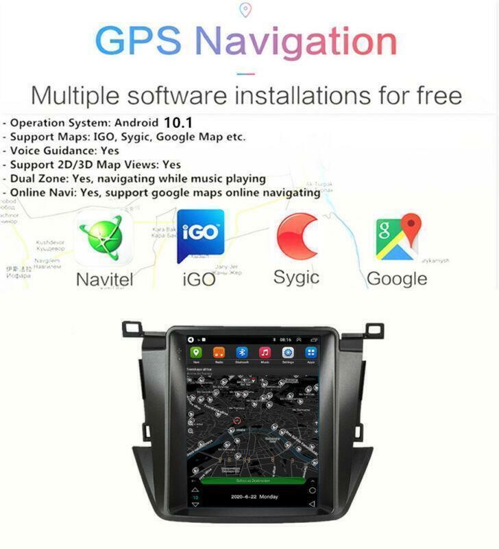 Auto AC 9.7 Android 10.1 Stereo Radio GPS Player Wifi for Toyota Car RAV4 13-18