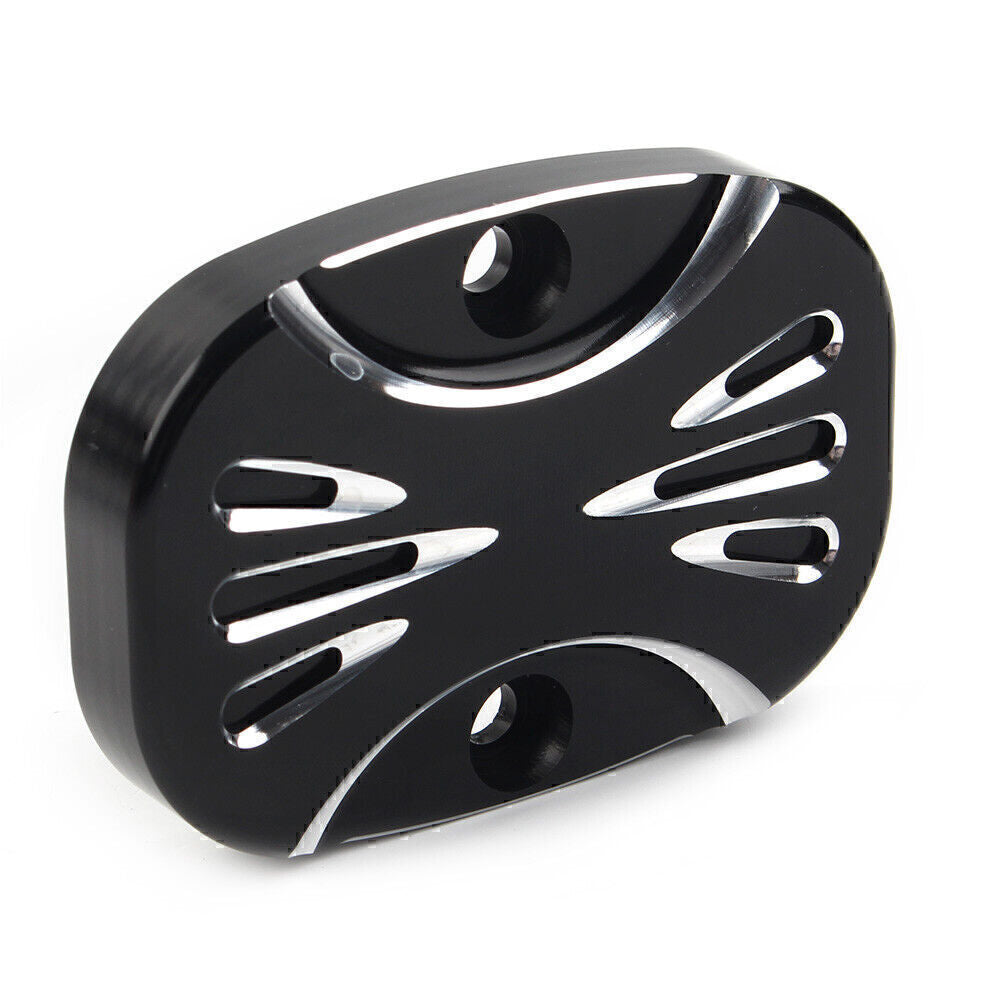 CNC Cut Rear Brake Master Cylinder Cover for Harley Electra Glide Road King FLHT Q