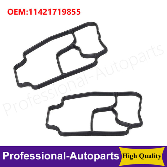 Set of 2PCS Engine Oil Filter Housing Seal Gaskets for BMW M50 M52 M54 Q