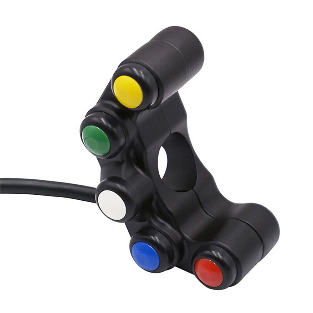 For 22mm Diameter Handlebars - 5 Button Array Handlebar Mount Switches Universal Q