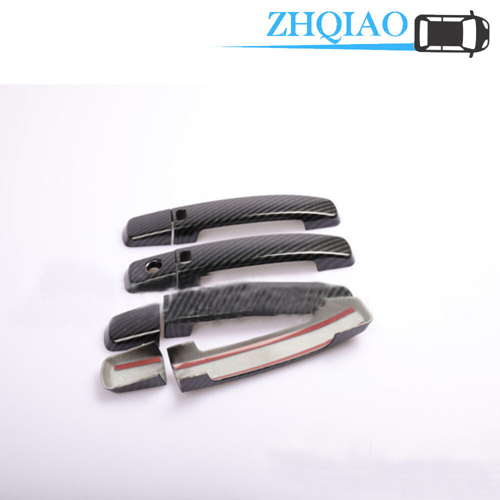 Carbon Fiber for Smart Door Handle Cover Trim Fits for Nissan QASHQAI Frontier Maxima