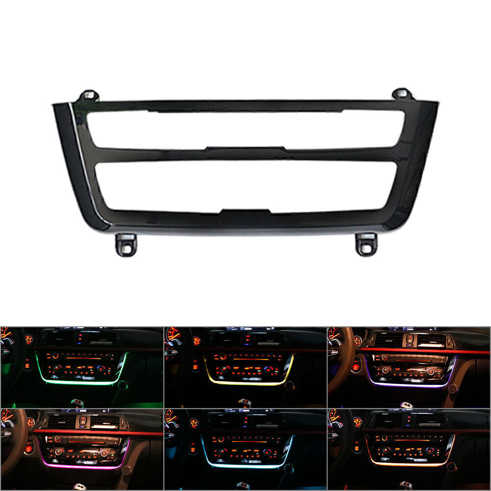 Fit for BMW F30 F31 F32 3 4 M3 M4 LED Ambient Atmosphere AC Radio Light Set Black