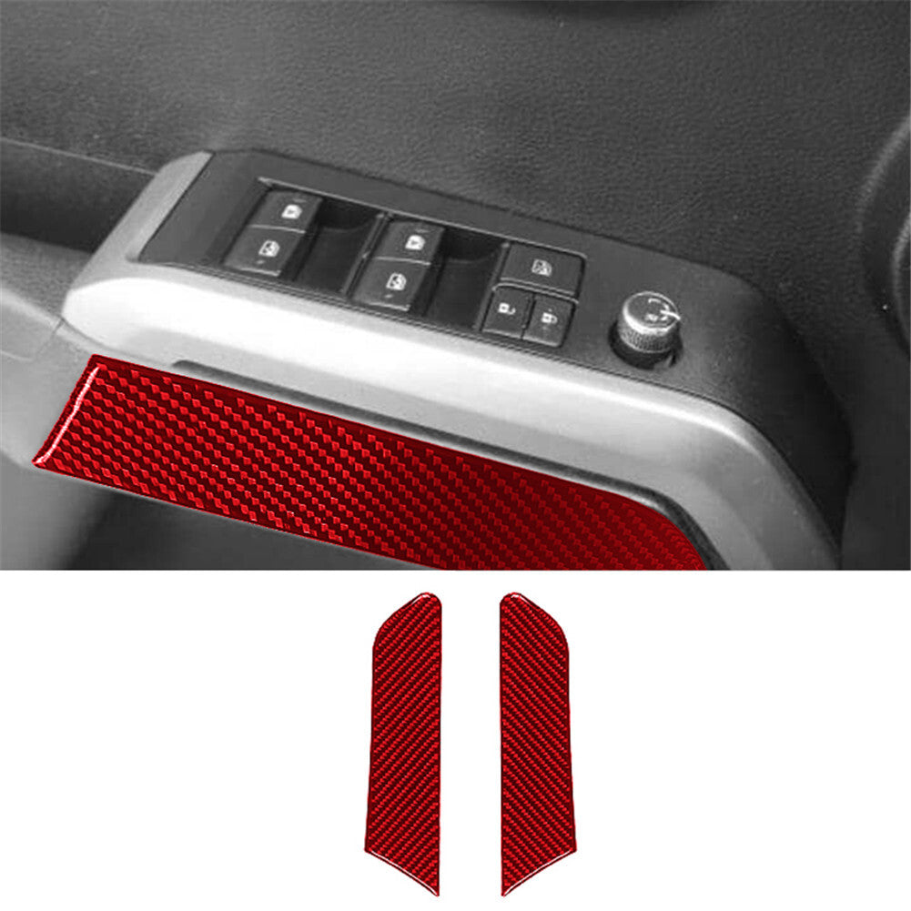 2Pcs Carbon Fiber Interior Central Console Side Cover Trim for Lexus GS300/350 v