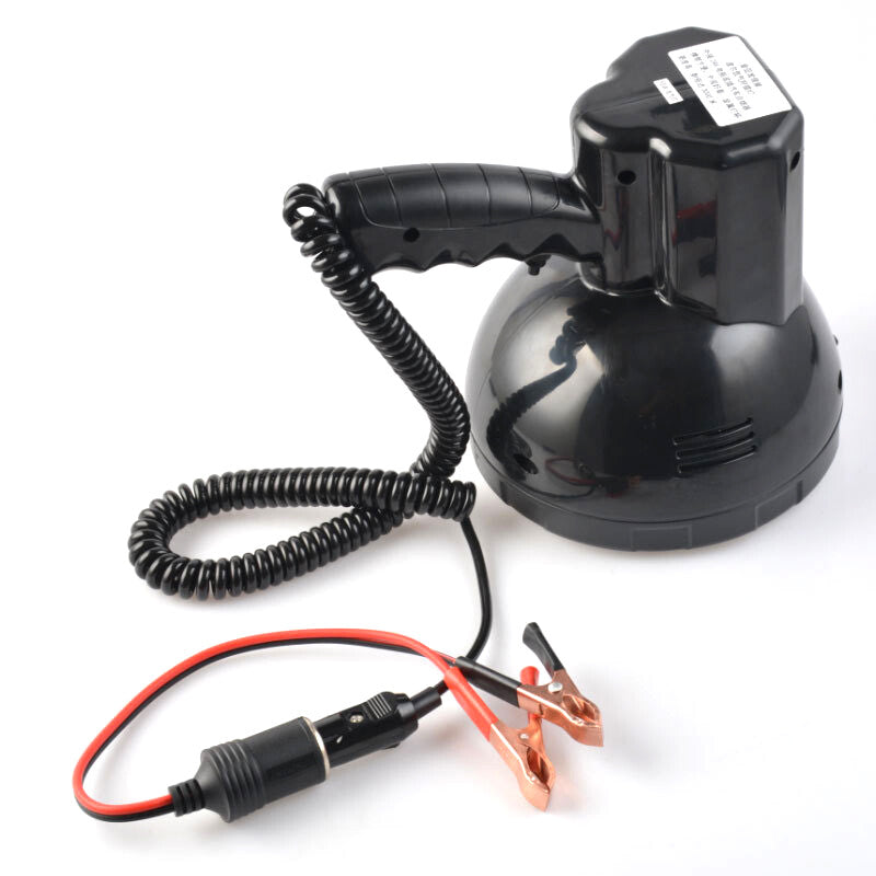 35W Handheld Xenon High Intensity Spotlight for Fishing Boats, Camping, Waterproof, 12V, Car Use, Black n