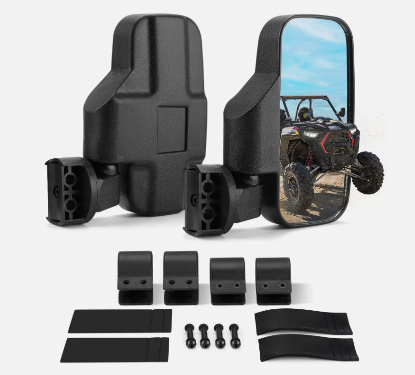 UTV Rear View Side Mirrors Set for Polaris Ranger RZR S XP Crew 570/800/900/1000