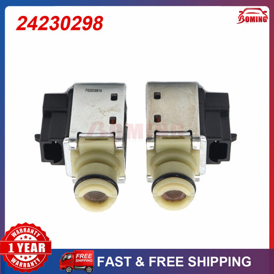 24230298 2pcs for Chevy Silverado GMCTransmission 1-2 2-3 A & B Shift Solenoid