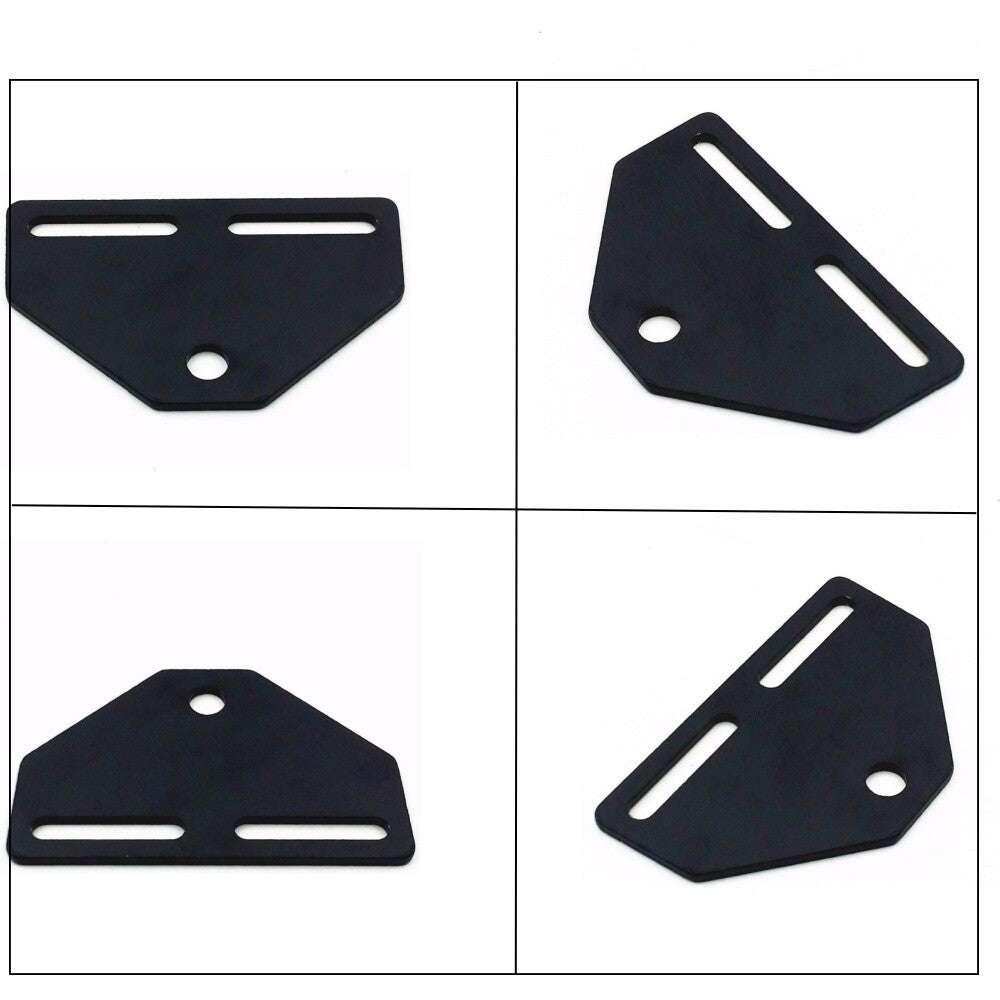 Bottom-mounted headlight bracket adapter for Harley-Davidson Cruiser Custom/ Black n