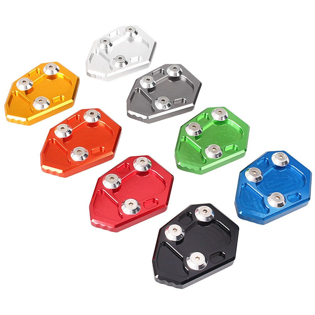Kickstand Side Stand Extension Plate Pad Fit for BMW S1000RR 2010-14 11 12 13 Silver Q
