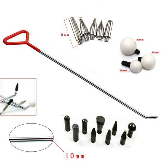 PDR Kit Car Dent Repair Paintless Dent Removal Kit 5 Rods Alloy Steel v