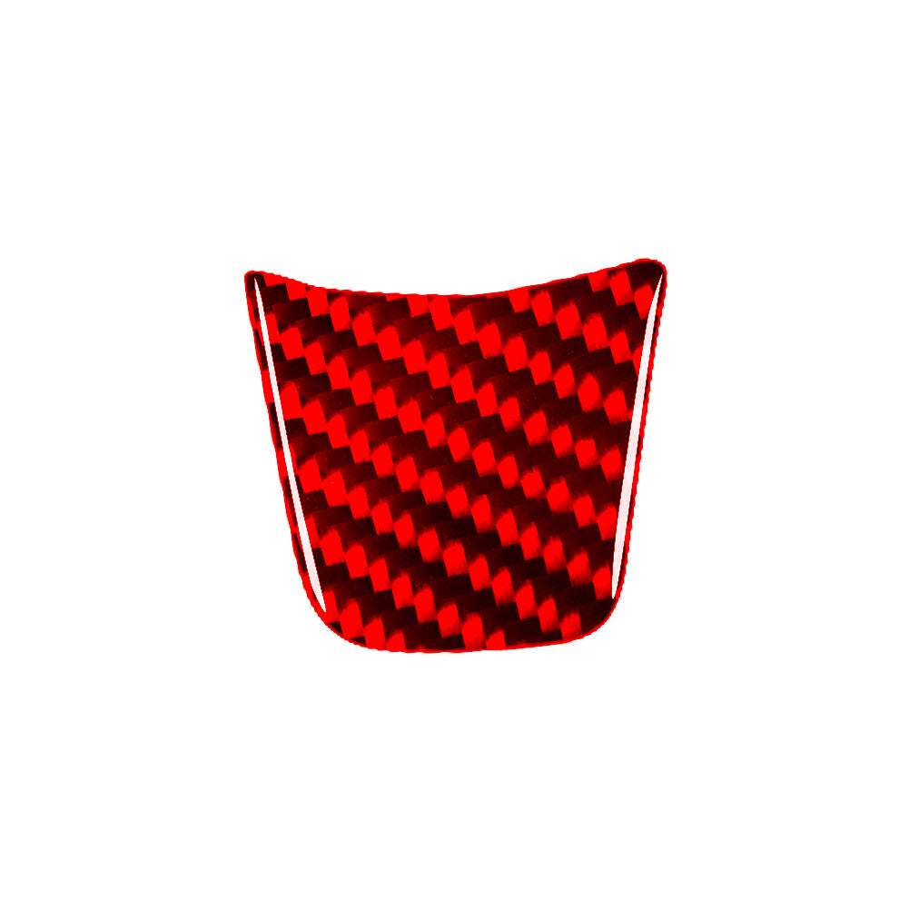 Red Carbon Fiber Steering Wheel Chin Cover Trim for Jaguar F-PACE XE XF 2016-20