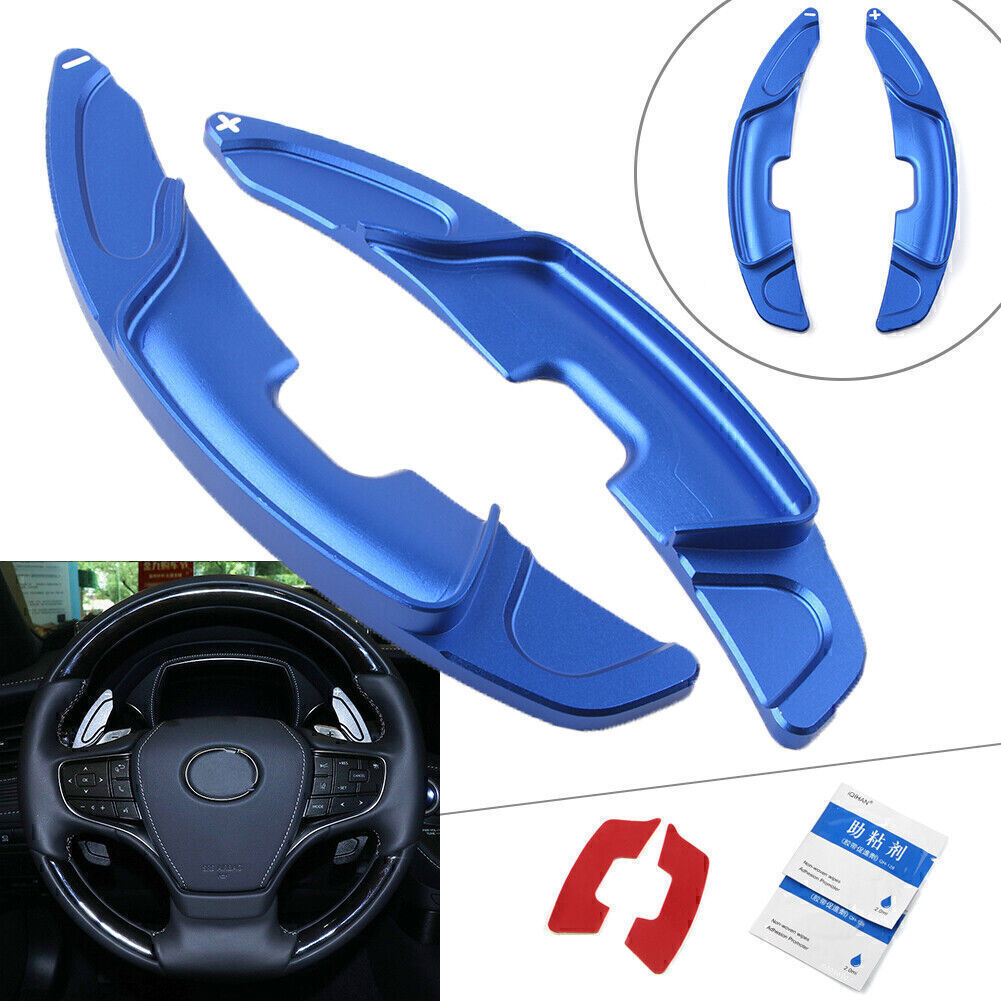 Blue Steering Wheel Shift Paddle Shifter Cover Fit for Lexus ES350 ES300h 2019-2024