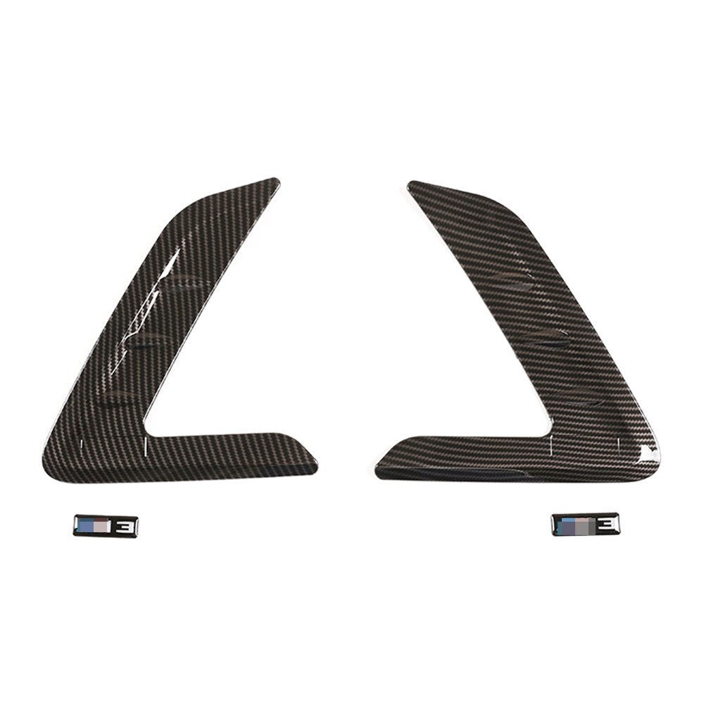 Carbon Fiber ABS Side Fender Air Outlet Vent Trim for BMW 3 Series G20 2020-2022