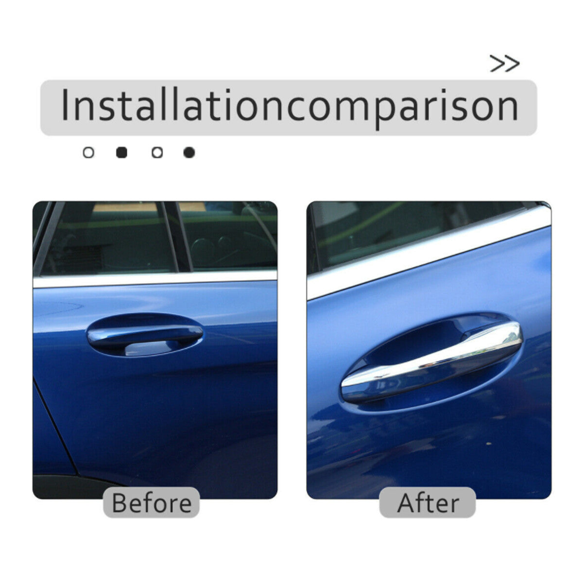 Chrome door handle trim covers for GLC CE Class X253 W205 W213 n