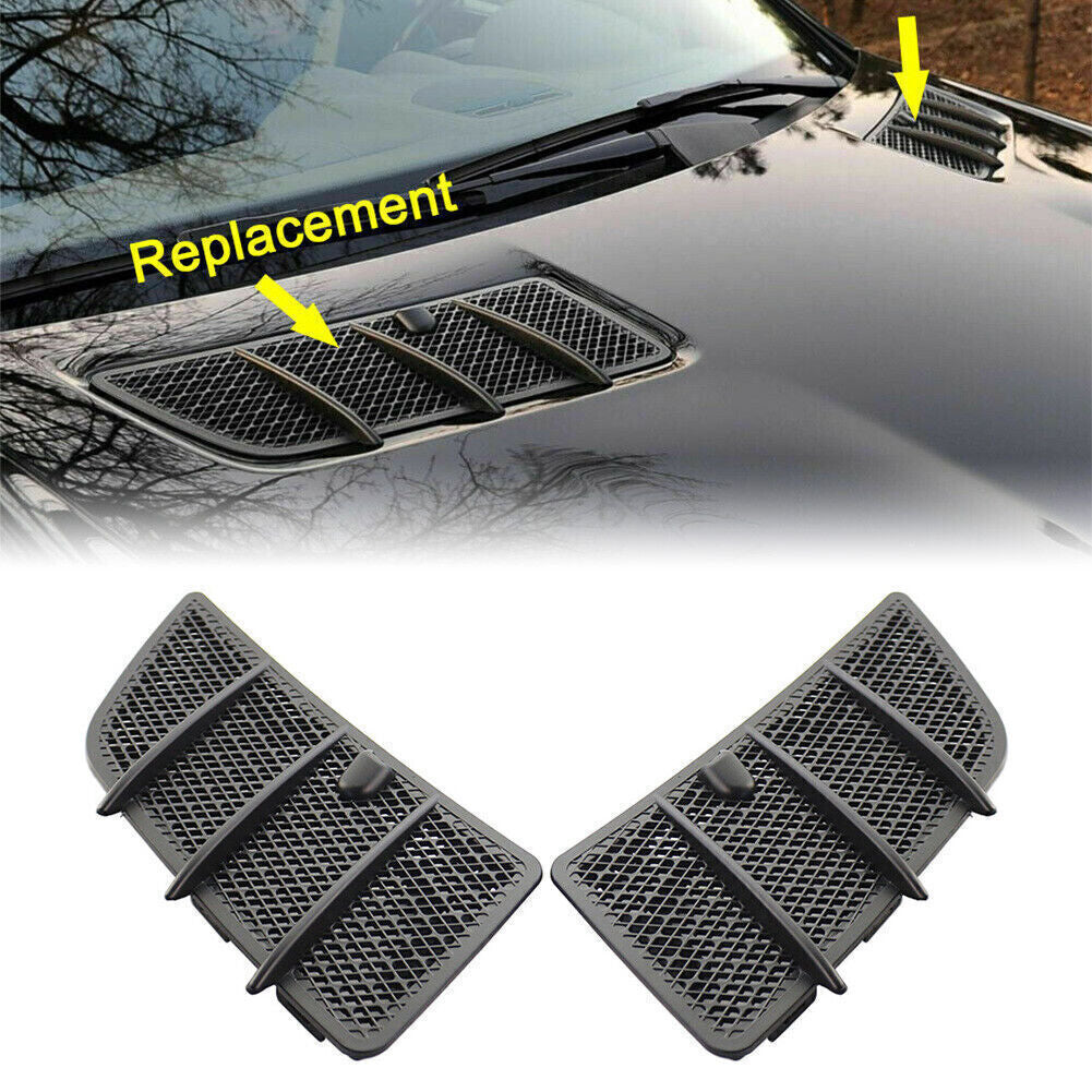 Pair Hood Air Vent Grille Cover for Benz W164 GL350 GL450 ML350 ML450 2008-2011