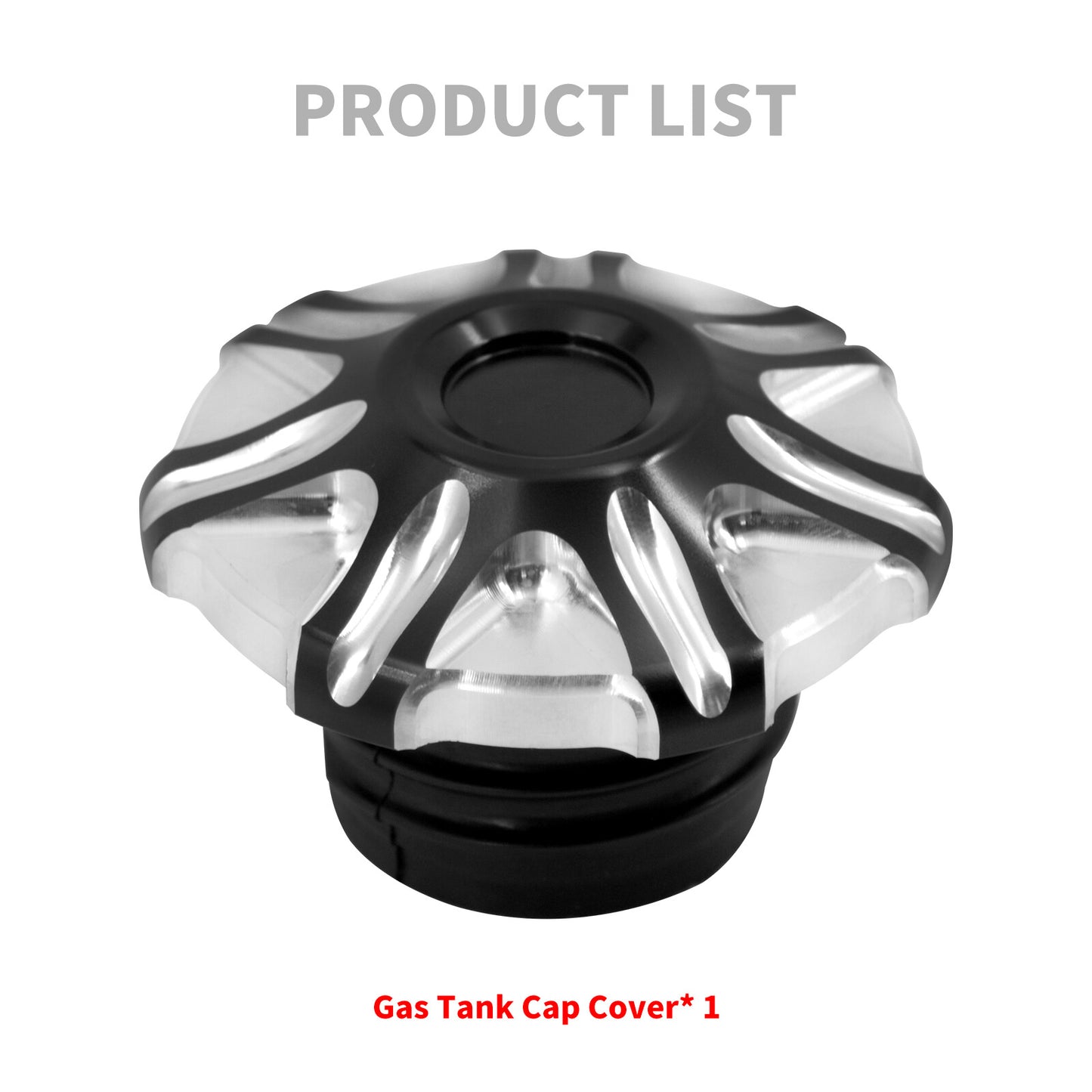 Chrome Gas Cap Fuel Oil Tank Cover Fit for Harley Sportster Softail V-Rod Dyna