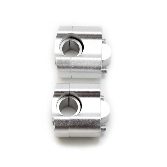 Motorcycle silver Handlebar Riser Bar Mount Handle Clamp 28mm 22mm for YAMAHA
