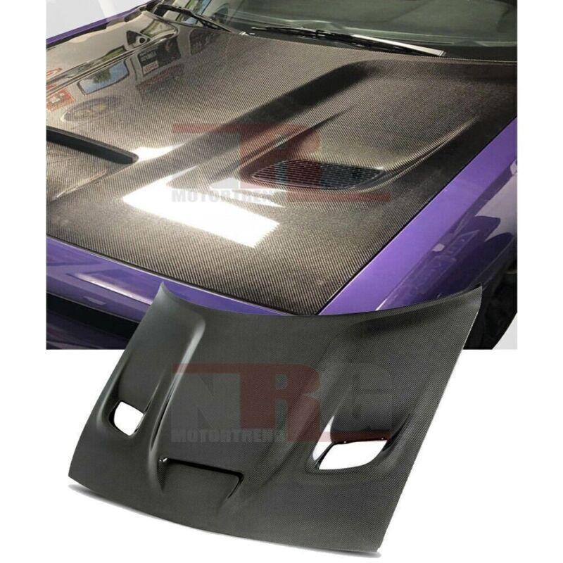 Suitable for 2008-2023 for Dodge for Challenger Hellcat Style Ventilated Carbon Fiber Cover