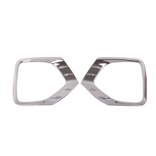 2x for Hyundai Santa Fe 2019-2020 Chrome Headlight Light Lamp Cover