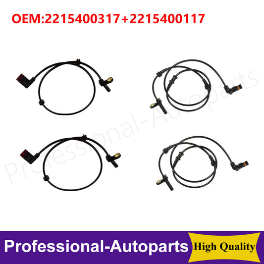 Set of 4PCS Front Rear L+R ABS Wheel Speed Sensor for Benz Cl500 Cl600 S550 S63