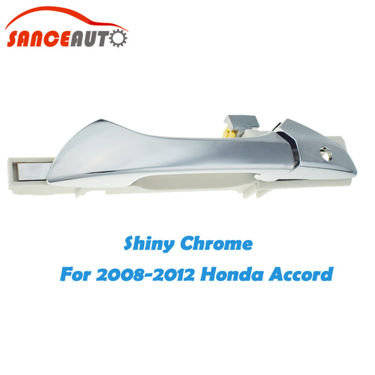 Front left exterior door handle with lock hole suitable for 2008-2012 for Honda Accord, brand new chrome trim. n
