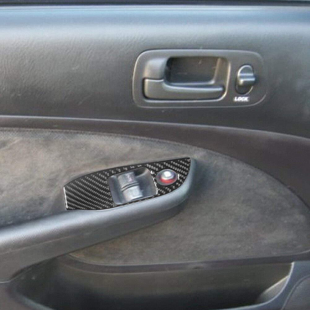 Carbon Fiber Automatic Gear Shift Frame Cover Trim For Hilux 2015-2021 v
