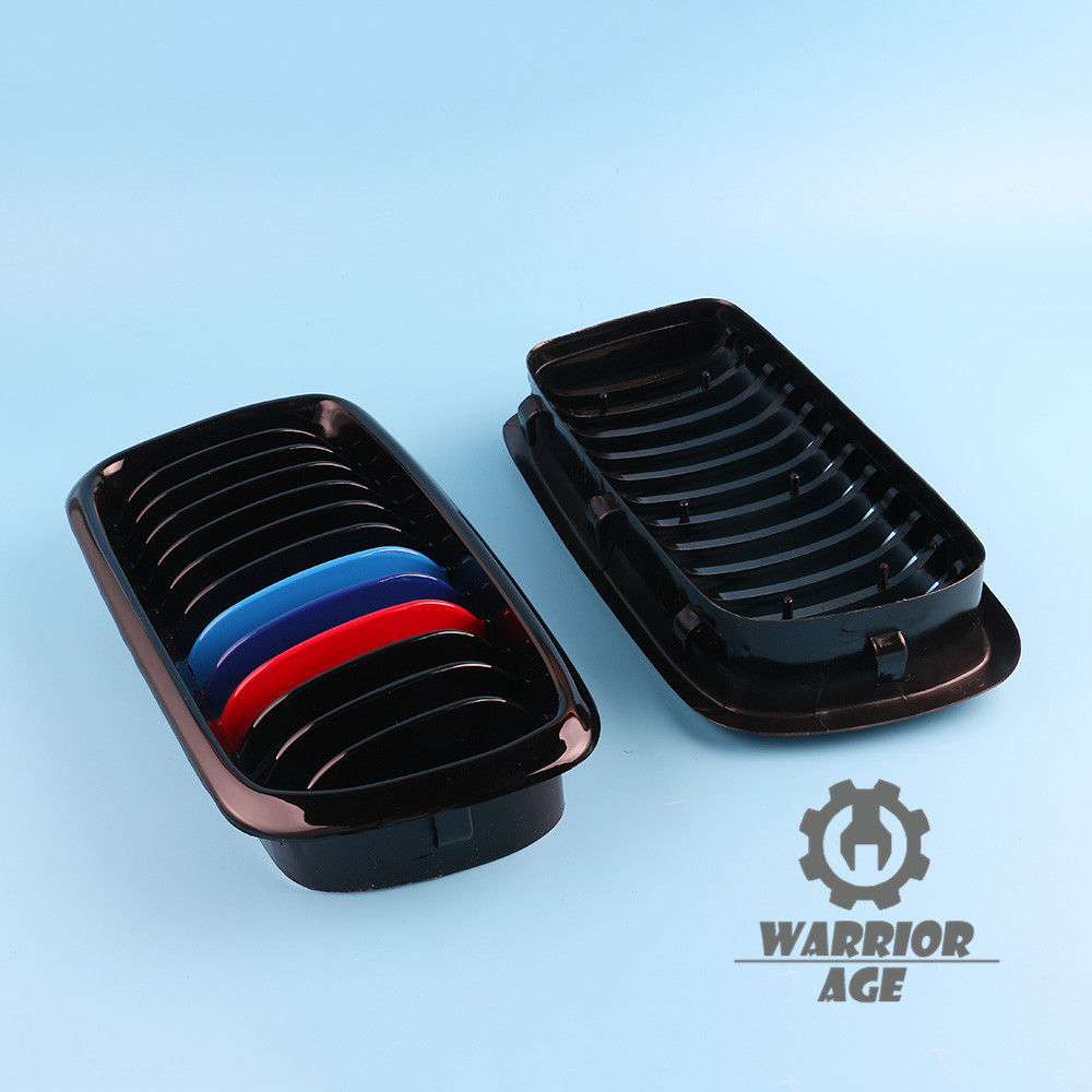 for BMW 7-Series E38 Saloon Black Gloss Kidney Sport Front Grill M-Color 1998-01