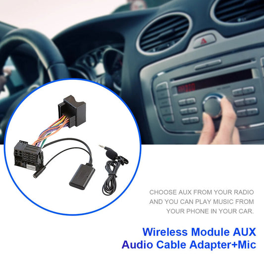 Radio Stereo Harness Adapter AUX Audio Stereo Bluetooth-Compatible for Benz W251