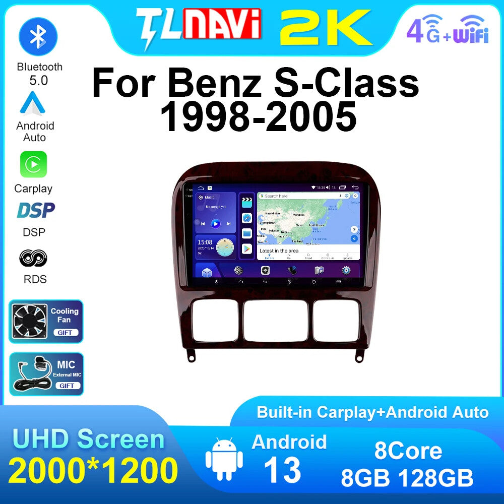 for Mercedes for Benz Class W220 S280 320 400 GPS Car Multimedia Player Radio Stereo