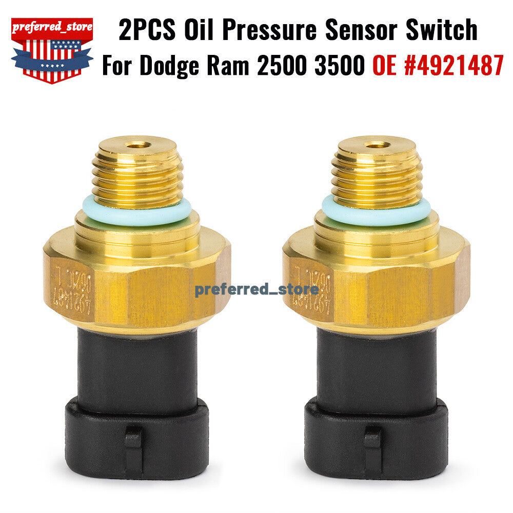 2-pack of hydraulic pressure sensor switches suitable for N14 M11 ISX L10 for Dodge for Ram 2500 98-01- v