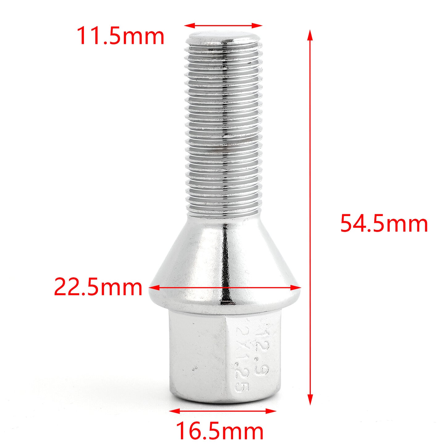 4 Car Wheel Lug Bolt M12X1.25 for Jeep Cherokee 2014-2019 for Chrysler 200 2015-2019 Q