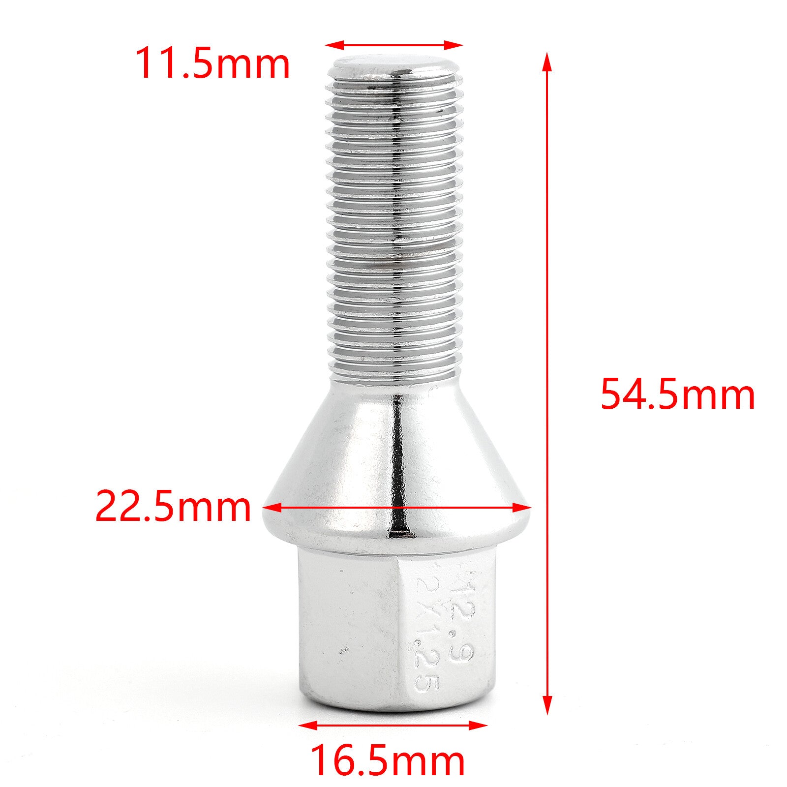 4 Car Wheel Lug Bolt M12X1.25 for Jeep Cherokee 2014-2019 for Chrysler 200 2015-2019 Q