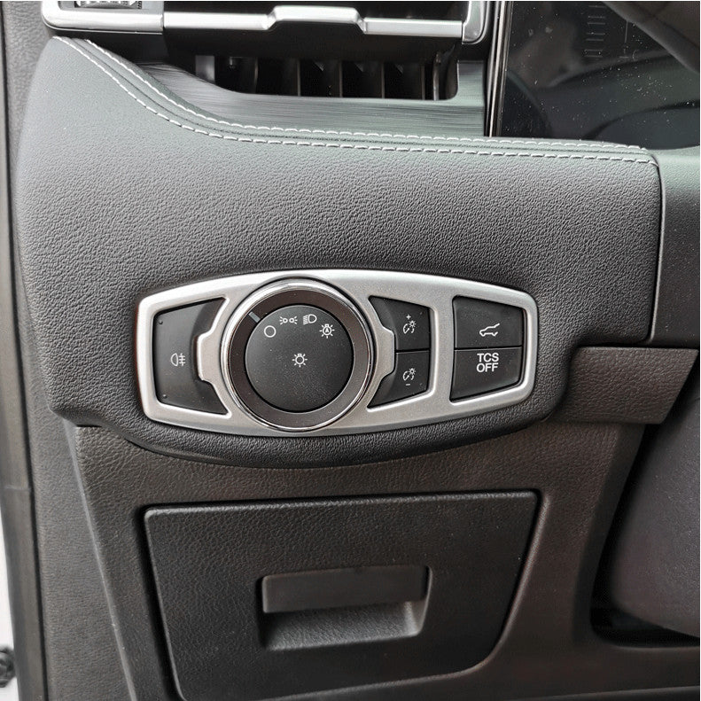 Suitable for Ford Edge 2015 - 2022 ABS headlight switch button cover decoration